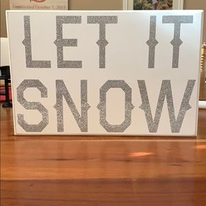 Let It Snow sign